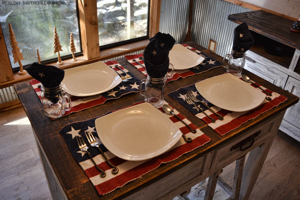 Patriotic Table Setting